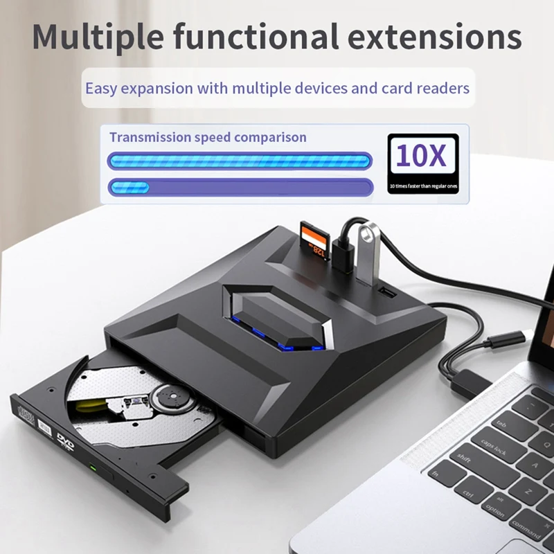 FULL-External DVD CD Writer Burner CD And DVD Player Type C/USB3.0 External DVD CD Drive For PC Laptop Windows 11/10/8/7
FULL-External DVD CD Writer Burner CD And DVD Player Type C/USB3.0 External DVD CD Drive For PC Laptop Windows 11/10/8/7