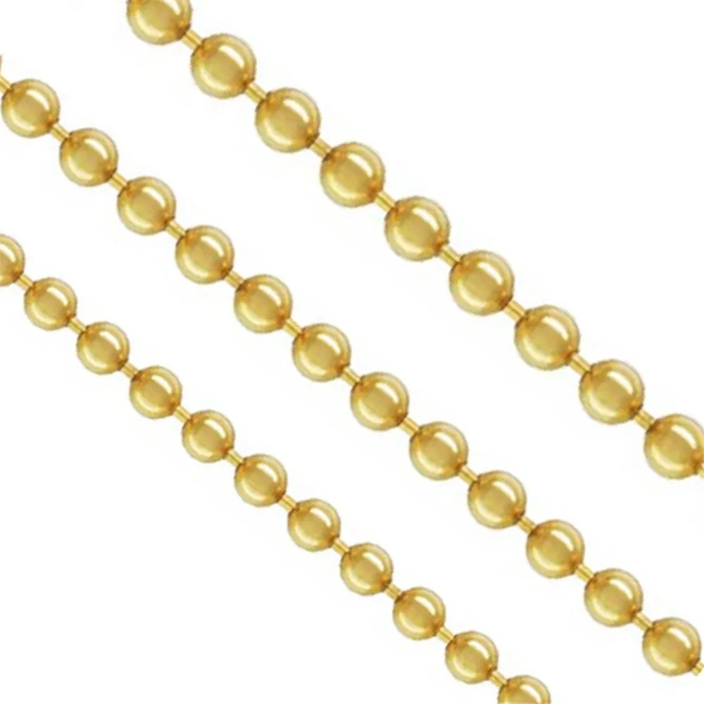 

14K Gold Filled Bulk Unfinished Ball Bead Chain 1mm 1.2mm 1.5mm Footage 3.28ft(about 1m)