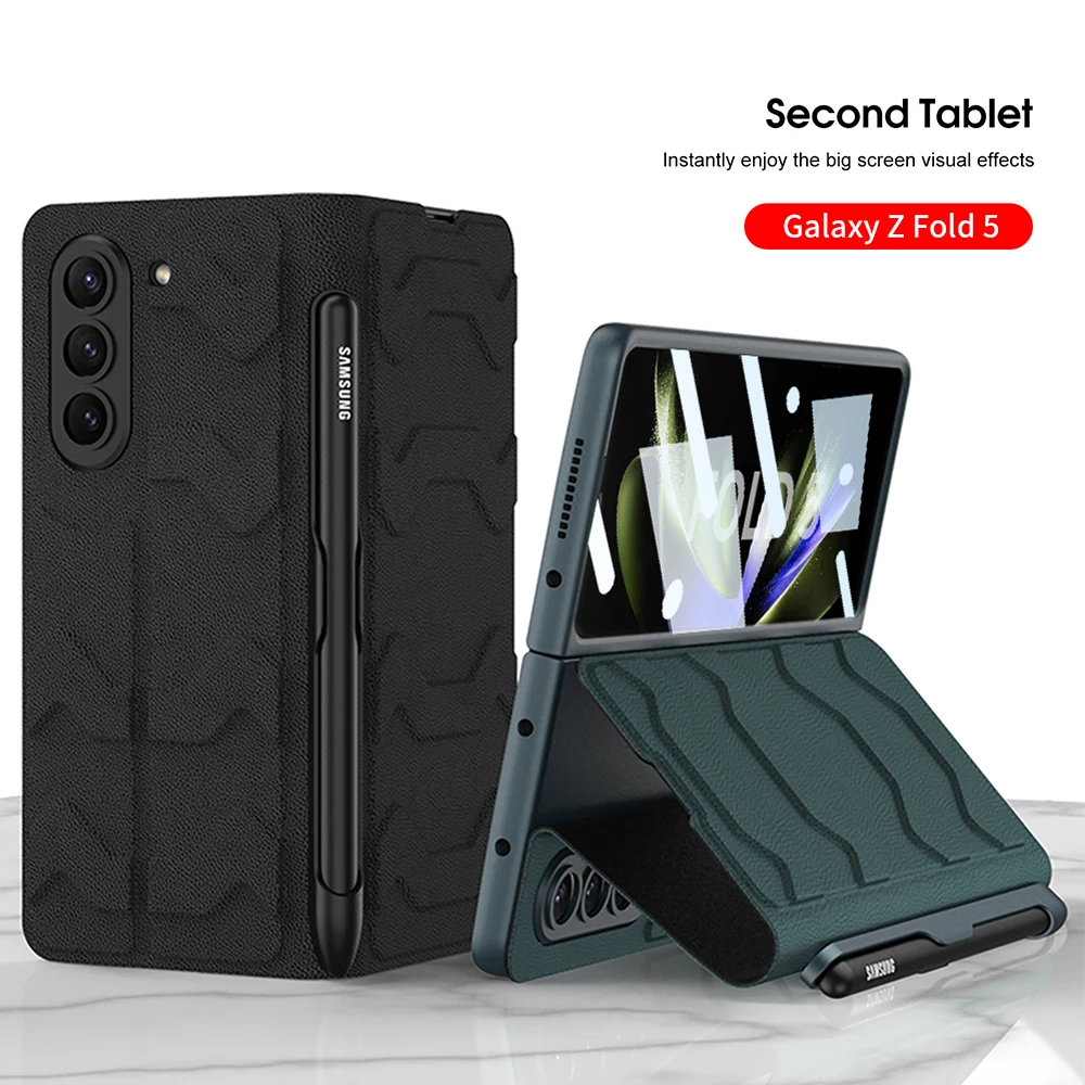 Armor Shockproof Cover for Samsung Galaxy Z Fold 5 4 Case Leather Stand with Side S Pen Holder Front Glass Film Fundas
Armor Shockproof Cover for Samsung Galaxy Z Fold 5 4 Case Leather Stand with Side S Pen Holder Front Glass Film Fundas