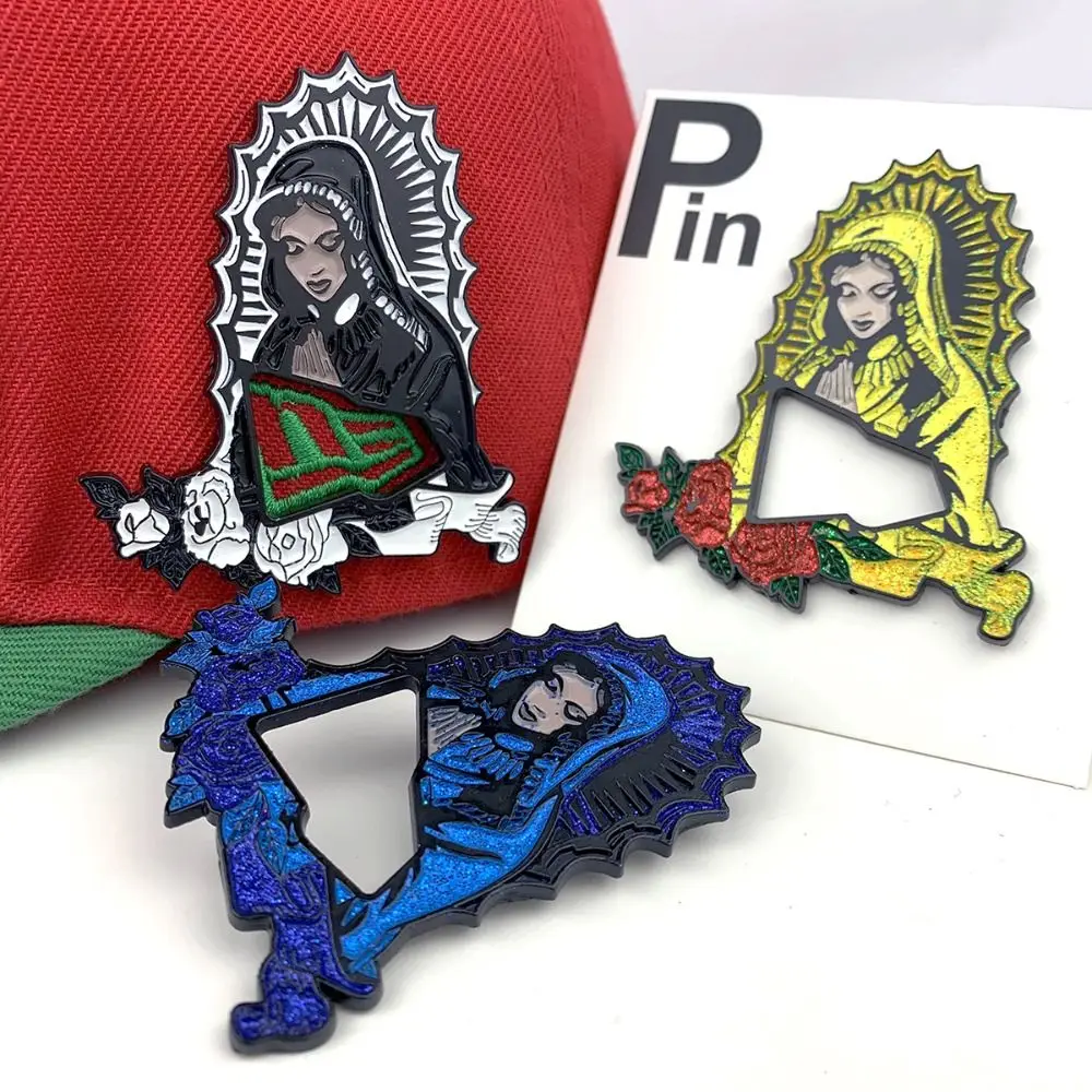 Metal New Era Hat Pins Virgin Mary Lapel Pin Handmade Jewelry Shirt Bag Badge Enamel Brooches Clothing Accessories
Metal New Era Hat Pins Virgin Mary Lapel Pin Handmade Jewelry Shirt Bag Badge Enamel Brooches Clothing Accessories