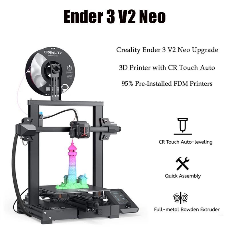 Transcend Ender 3 V2 Neo Upgrade 3d Printer With Cr Touch Auto Leveling Kit Fdm Technology Industrial Grade 3d Model Printer
Transcend Ender 3 V2 Neo Upgrade 3d Printer With Cr Touch Auto Leveling Kit Fdm Technology Industrial Grade 3d Model Printer