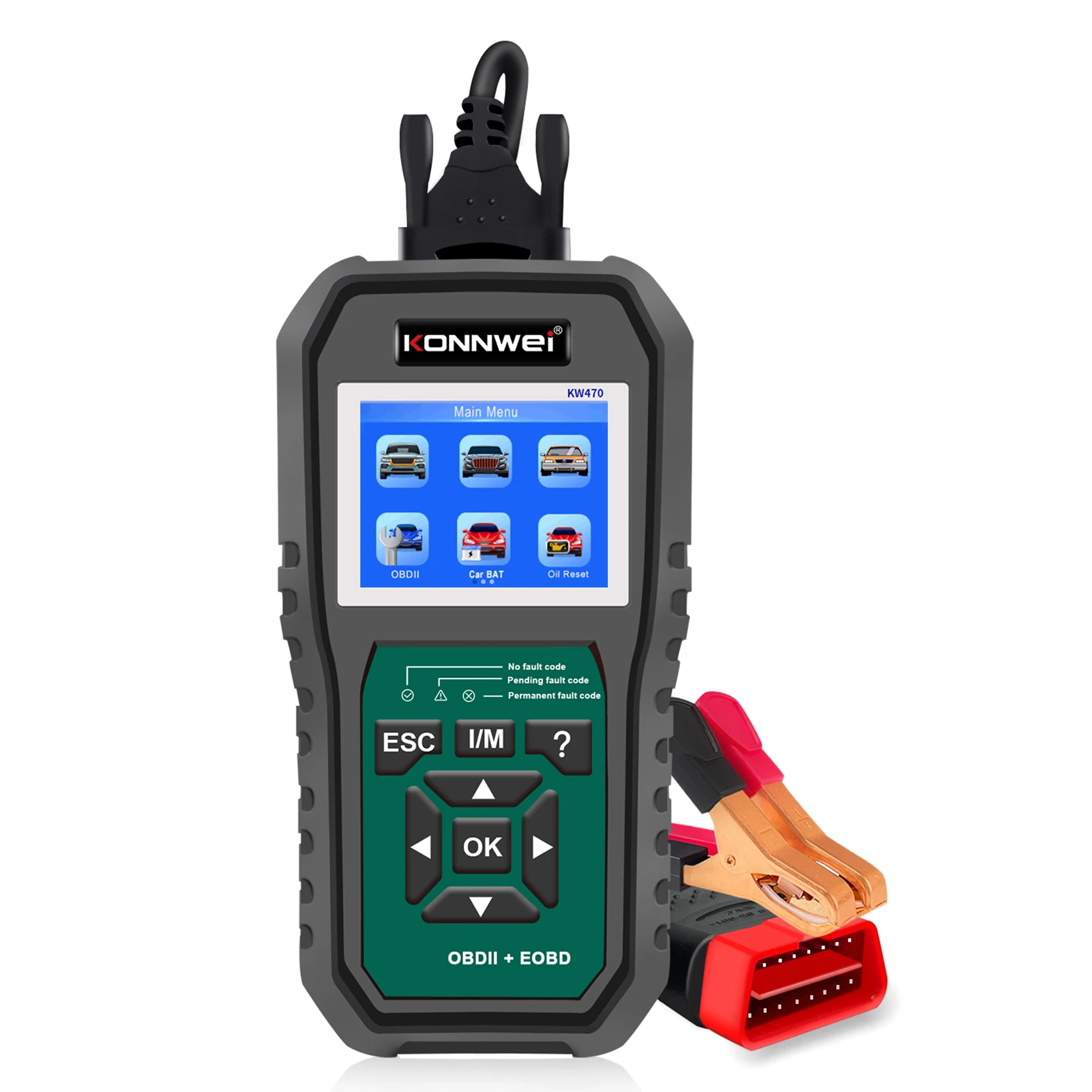 KONNWEI KW470 OBDII считыватель кодов и тестер батареи и Полная диагностика системы для Ford универсальный автомобиль после 1996 г.
KONNWEI KW470 OBDII считыватель кодов и тестер батареи и Полная диагностика системы для Ford универсальный автомобиль после 1996 г.
