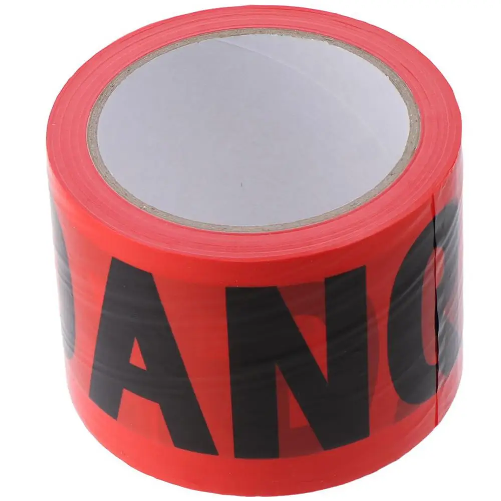 

7.5cm*100M Red Danger Tape Widely used Roll Non-Adhesive Safety Warning Tape Caution Barrier Tape Danger Construction