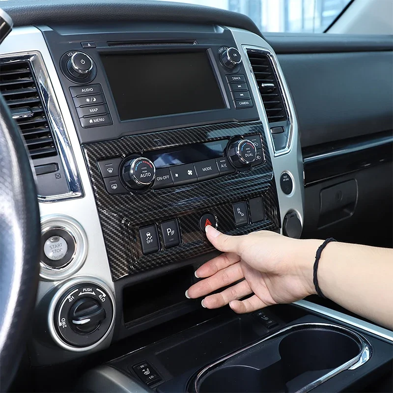 Для Nissan Titan 2016-2024 ABS углеродное волокно кнопка режима кондиционирования автомобиля рамка Крышка отделка стикер автомобильные аксессуары
Для Nissan Titan 2016-2024 ABS углеродное волокно кнопка режима кондиционирования автомобиля рамка Крышка отделка стикер автомобильные аксессуары