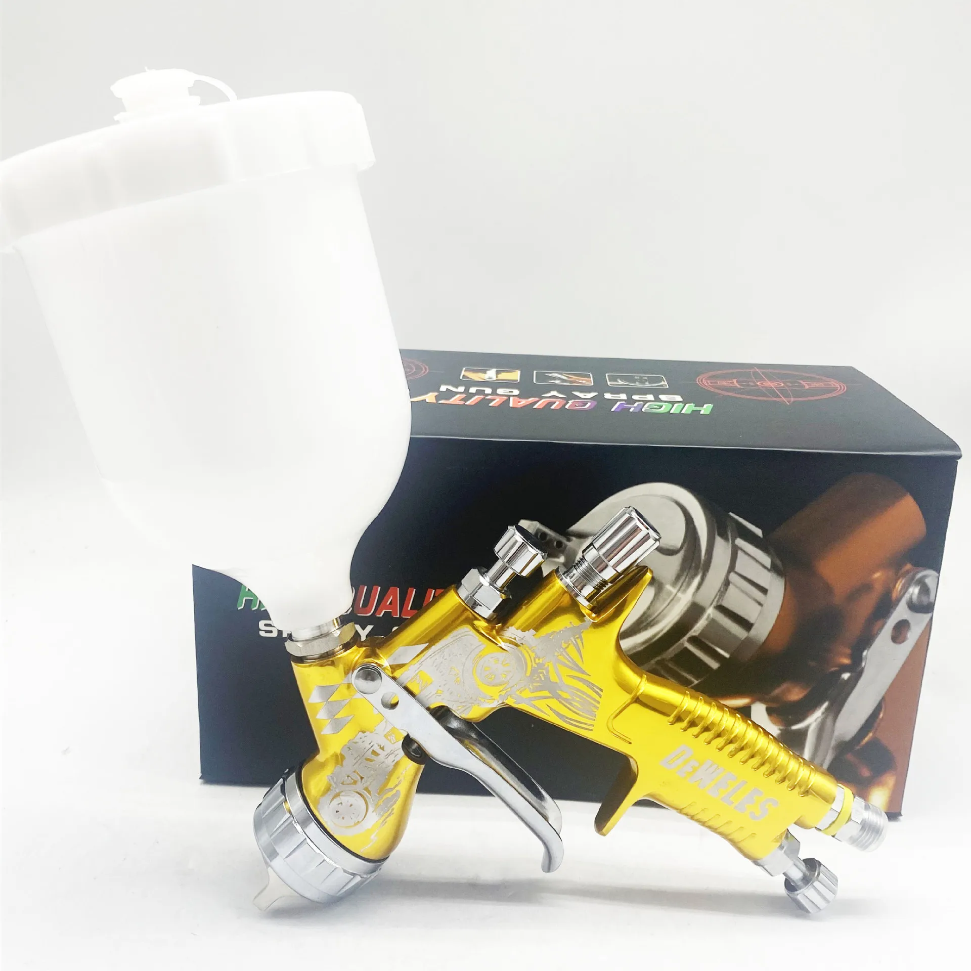 New paint spray gun pattern laser engraving high atomization environmental protection spray gun car furniture pneumatic tools
New paint spray gun pattern laser engraving high atomization environmental protection spray gun car furniture pneumatic tools