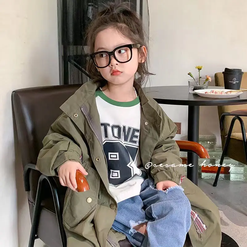 Girls Jackets Windbreak Outwear Cotton 2023 Green Spring Autumn High Quality Kids Windproof Children's Clothing
Girls Jackets Windbreak Outwear Cotton 2023 Green Spring Autumn High Quality Kids Windproof Children's Clothing