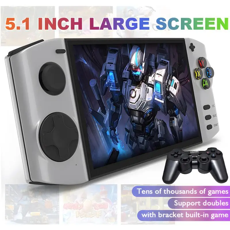 Portable Retro Console Handheld Game Console Arcade 5.1 Inch High-definition Touch Screen Video Game Players For Child Gift
Portable Retro Console Handheld Game Console Arcade 5.1 Inch High-definition Touch Screen Video Game Players For Child Gift