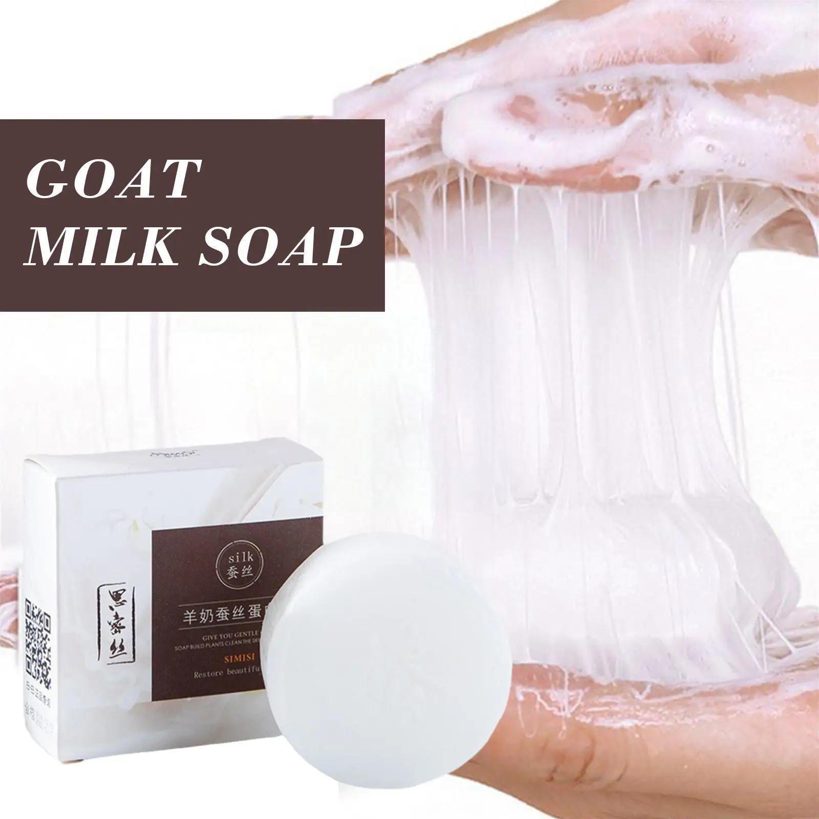 60g Goat Milk Soap Natural Silk Foam Wash Bath Oil Acne Blackheads Soap Nourishing Control Cleaning Remove Mites Pimple M6T1
60g Goat Milk Soap Natural Silk Foam Wash Bath Oil Acne Blackheads Soap Nourishing Control Cleaning Remove Mites Pimple M6T1