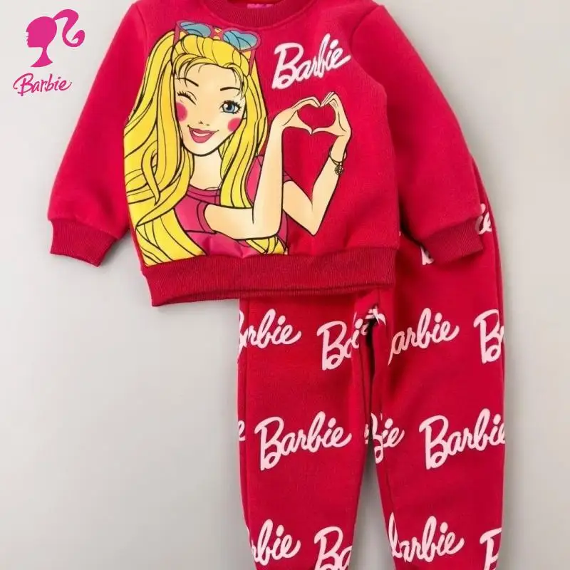 Kawaii Child Clothing Set Anime Barbies Series Add Velvet Sweatshirt Long Sleeve Suit Street Style Leisure Sportswear Girl Gift
Kawaii Child Clothing Set Anime Barbies Series Add Velvet Sweatshirt Long Sleeve Suit Street Style Leisure Sportswear Girl Gift