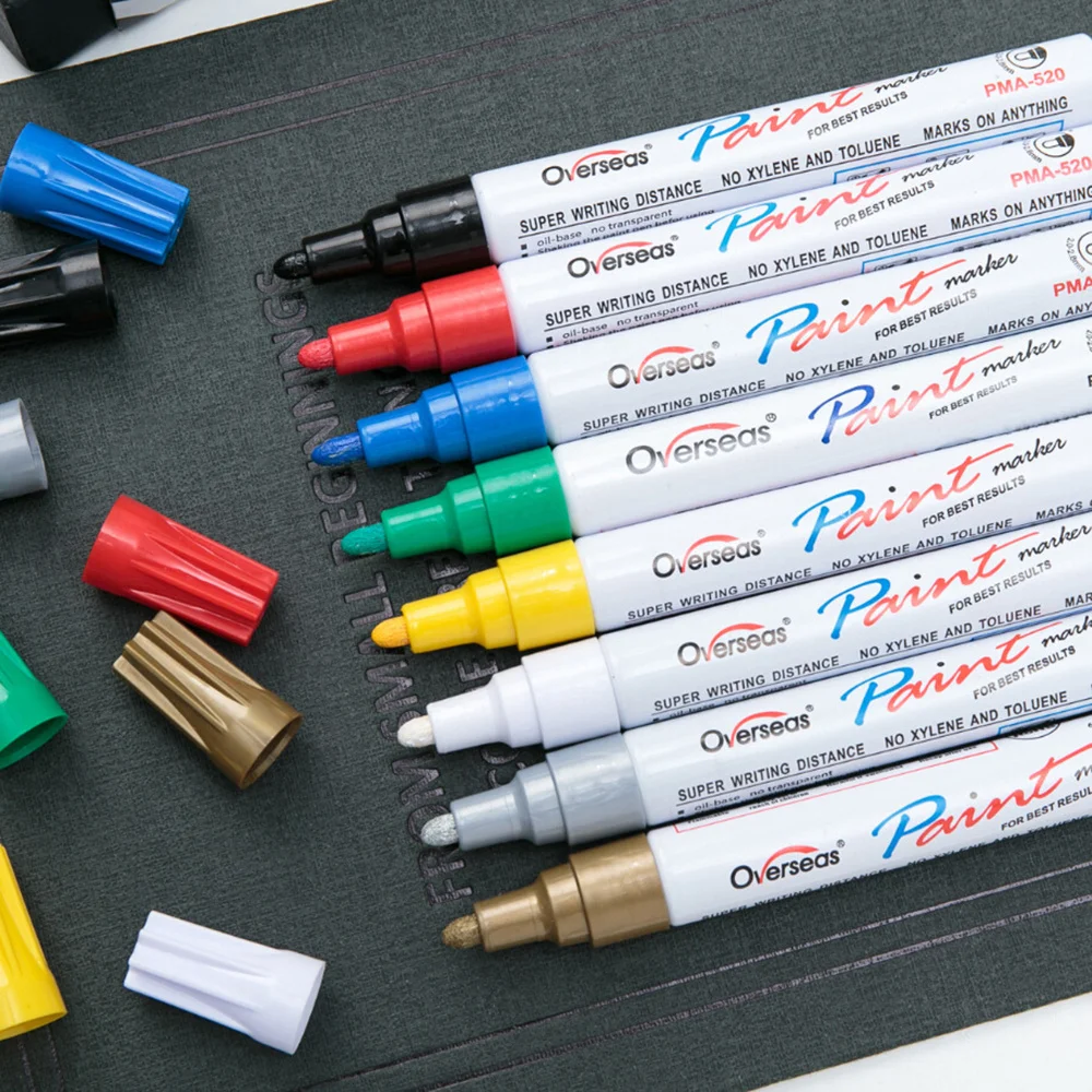 12 Colors Paint Pens Markers Oil-Based Waterproof Quick Drying Ink Assorted Color Markers For Metal Wood Plastic Rocks Glass
12 Colors Paint Pens Markers Oil-Based Waterproof Quick Drying Ink Assorted Color Markers For Metal Wood Plastic Rocks Glass