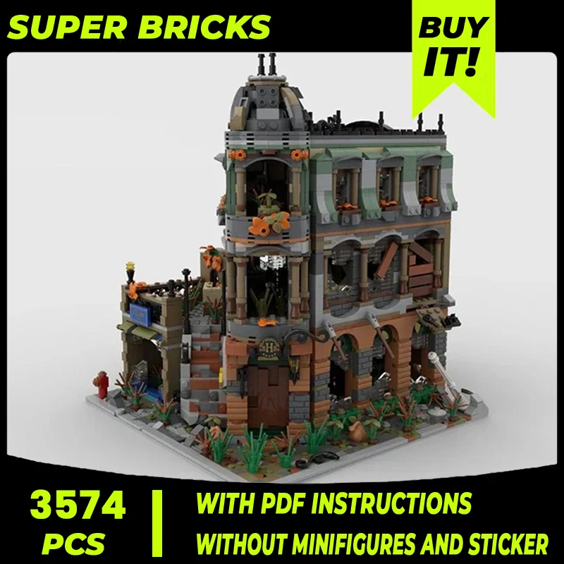 Modular Street View Model Moc Building Bricks Apocalypse Boutique Hotel Technology Blocks Gifts Christmas Toys DIY Sets Assembly
Modular Street View Model Moc Building Bricks Apocalypse Boutique Hotel Technology Blocks Gifts Christmas Toys DIY Sets Assembly