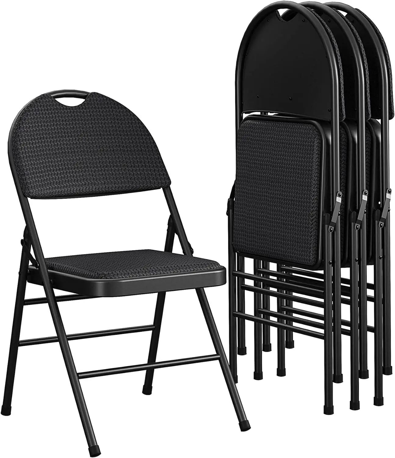 Essentials Commercial XL Comfort Fabric Padded Metal Folding Chair with Contoured Seat Back 300 lb. Weight Rating Triple Braced
Essentials Commercial XL Comfort Fabric Padded Metal Folding Chair with Contoured Seat Back 300 lb. Weight Rating Triple Braced