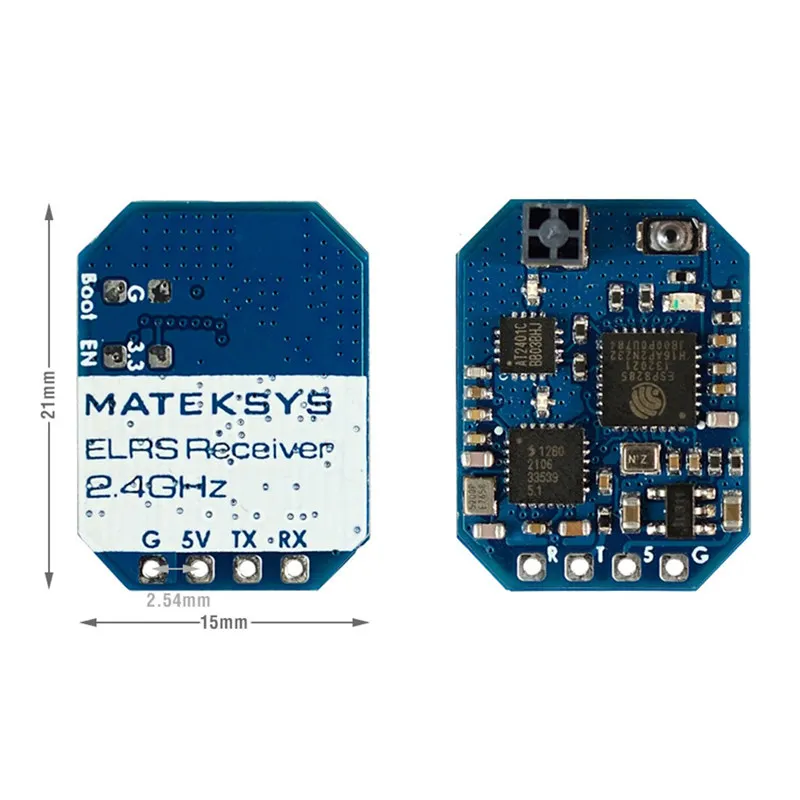 MATEK ELRS-R24-D R24D ELRS-R24-S R24S ELRS 2.4G Receiver CRSF for RC FPV Racing Freestyle Nano Micro Mini Long Range Drones
MATEK ELRS-R24-D R24D ELRS-R24-S R24S ELRS 2.4G Receiver CRSF for RC FPV Racing Freestyle Nano Micro Mini Long Range Drones