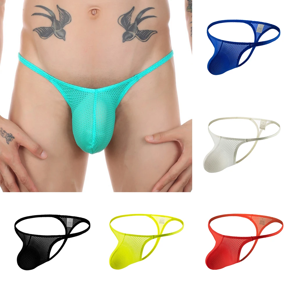 Mens Hollow Breathable Thong Mesh See-Through Pouch Panties G-String Briefs Underwear T-Back Thong Gay Knicker Open Butt
Mens Hollow Breathable Thong Mesh See-Through Pouch Panties G-String Briefs Underwear T-Back Thong Gay Knicker Open Butt