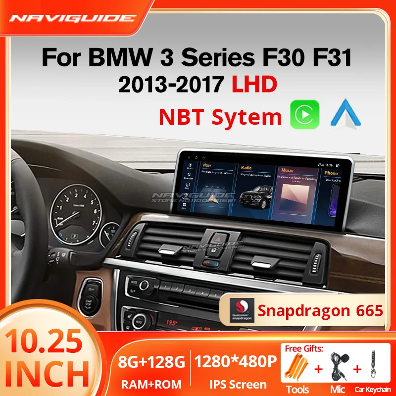 NAVIGUIDE 10.25'' Android 12.0 Car Multimedia Player For BMW 3 4 Series F30 F31 F32 F33 F34 NBT CarPlay Auto Head Unit 4G Wifi
NAVIGUIDE 10.25'' Android 12.0 Car Multimedia Player For BMW 3 4 Series F30 F31 F32 F33 F34 NBT CarPlay Auto Head Unit 4G Wifi