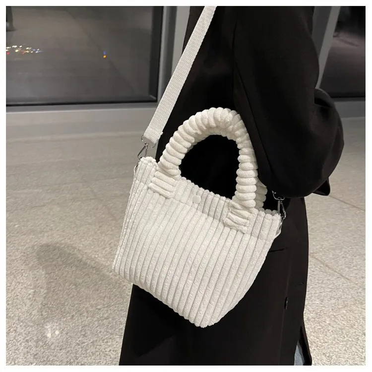 Fashion Corduroy Women's Bag, Trend New Handbags Niche Versatile Bucket Shoulder Bags Female Nylon Button Crossbody Bags 6 Mallzona S86c942ed2ead4f3db47a5de041b6e8a6W Fashion Corduroy Women's Bag, Trend New Handbags Niche Versatile Bucket Shoulder Bags Female Nylon Button Crossbody Bags Mallzona