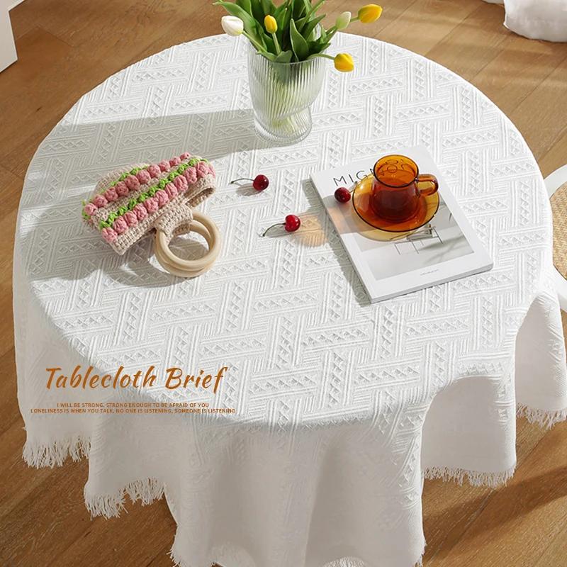 INS style cotton linen French tablecloth small round table white Japanese tea table cloth dormitory
INS style cotton linen French tablecloth small round table white Japanese tea table cloth dormitory