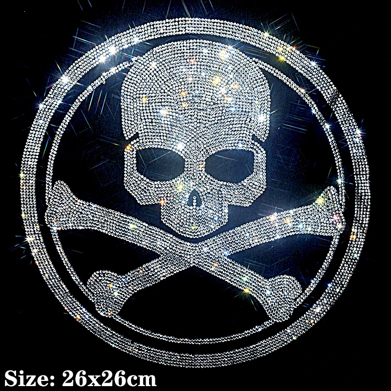 Silver Skull Hot Diamond Sequin Iron on Applique Patches Hot Fix Rhinestone Transfer Motifs Transfer on DIY Shirt Dress.
Silver Skull Hot Diamond Sequin Iron on Applique Patches Hot Fix Rhinestone Transfer Motifs Transfer on DIY Shirt Dress.
