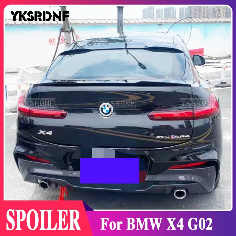 Задний спойлер для багажника BMW X4 G02 2019 2020, высококачественный АБС-пластик, глянцевый черный автомобильный аксессуар
Задний спойлер для багажника BMW X4 G02 2019 2020, высококачественный АБС-пластик, глянцевый черный автомобильный аксессуар