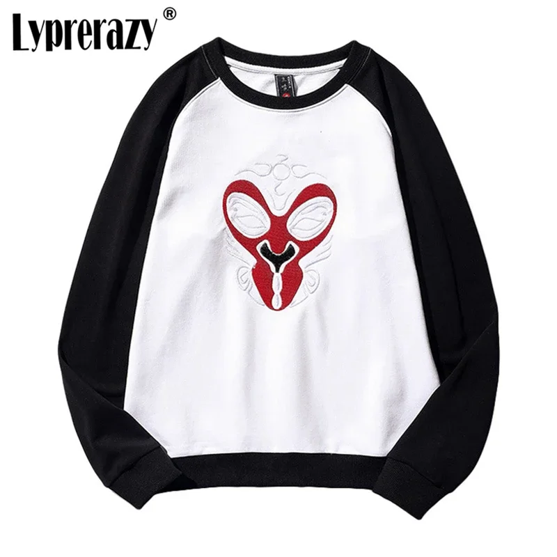 Lyprerazy Harajuku Wukong Embroidery Hoodies Pullover Men Sweatshirt Fashion Patchwork Loose Casual Sweatshirts
Lyprerazy Harajuku Wukong Embroidery Hoodies Pullover Men Sweatshirt Fashion Patchwork Loose Casual Sweatshirts