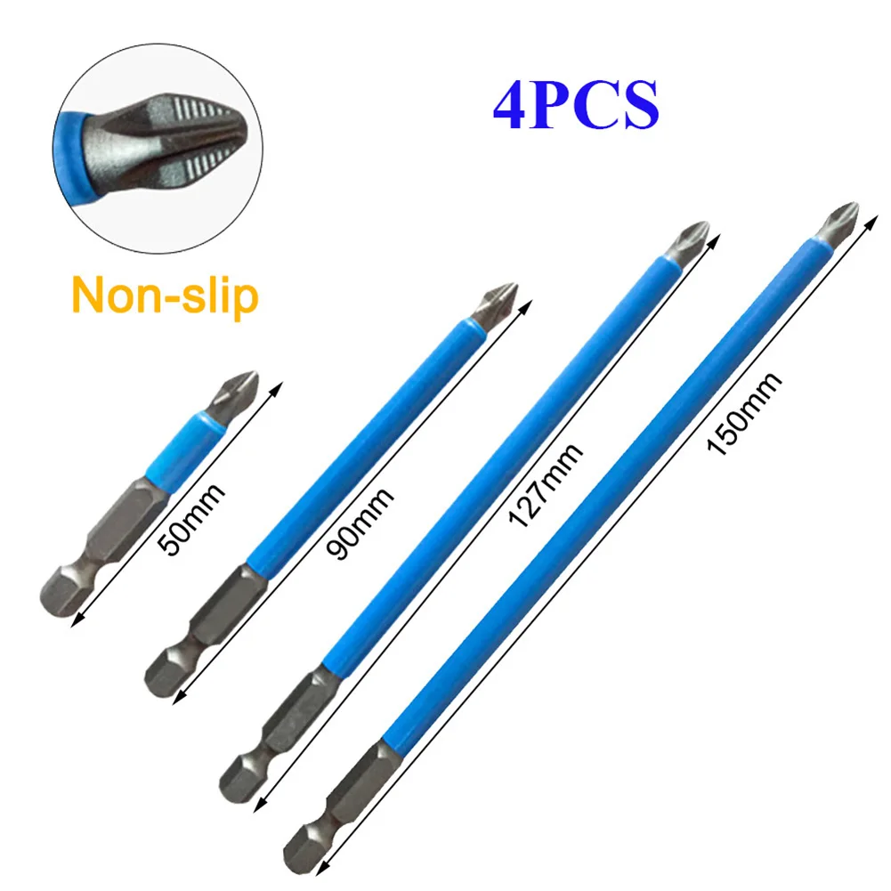 4 PCS Magnetic Hex Shank Electric Screwdriver Bits Set Anti-Slip Long Batch Head Cross Screwdriver Bit Hand Tools
4 PCS Magnetic Hex Shank Electric Screwdriver Bits Set Anti-Slip Long Batch Head Cross Screwdriver Bit Hand Tools