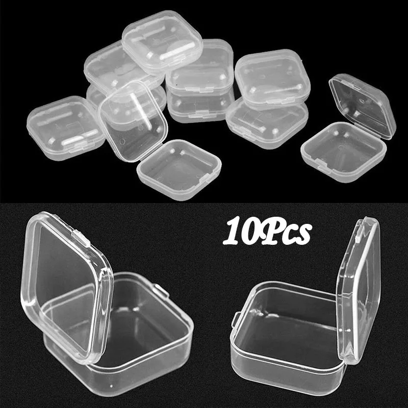10Pcs Mini Plastic Box Square Box Translucent Box Packing Box Storage Box Cosmetics Jewelry Sundries Storage Case Container
10Pcs Mini Plastic Box Square Box Translucent Box Packing Box Storage Box Cosmetics Jewelry Sundries Storage Case Container