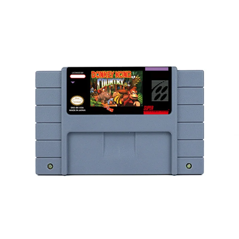 Игра «Donkey Country Kong 1 2 3» для соревнований, ролевая игра для SNES, 16 бит, ретро-тележка, детский подарок
Игра «Donkey Country Kong 1 2 3» для соревнований, ролевая игра для SNES, 16 бит, ретро-тележка, детский подарок