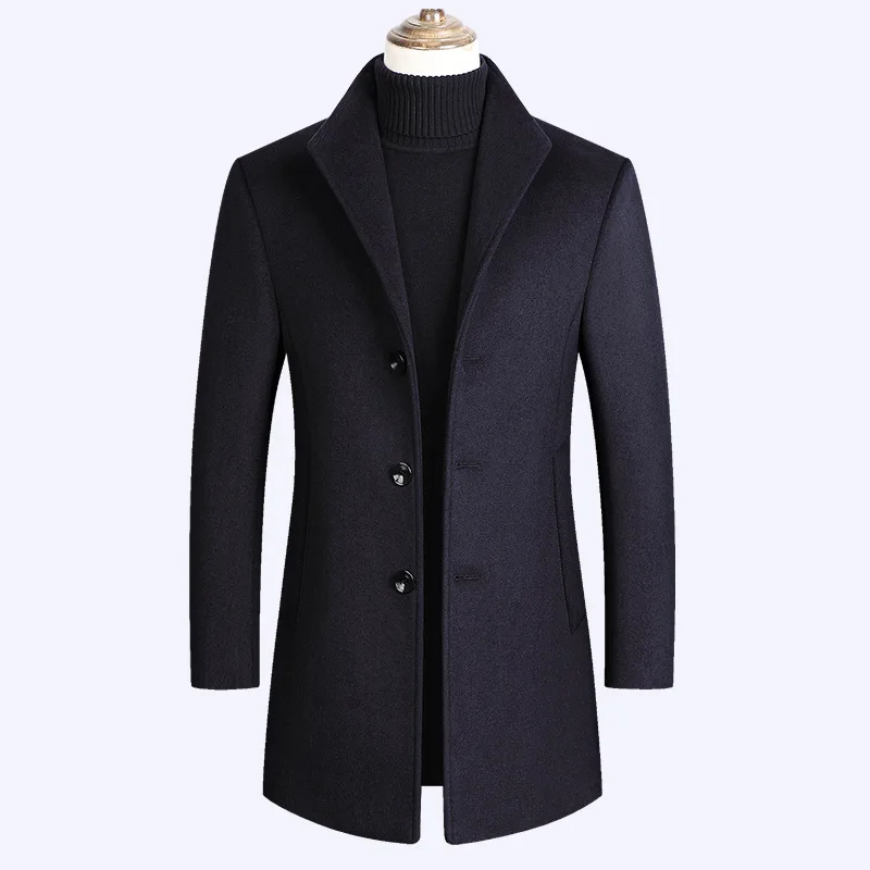 2022 Brand Men Wool Blends Coats Autumn Winter New Solid Color High Quality Men's Wool Coats Luxurious Wool Blends Coat Male
2022 Brand Men Wool Blends Coats Autumn Winter New Solid Color High Quality Men's Wool Coats Luxurious Wool Blends Coat Male