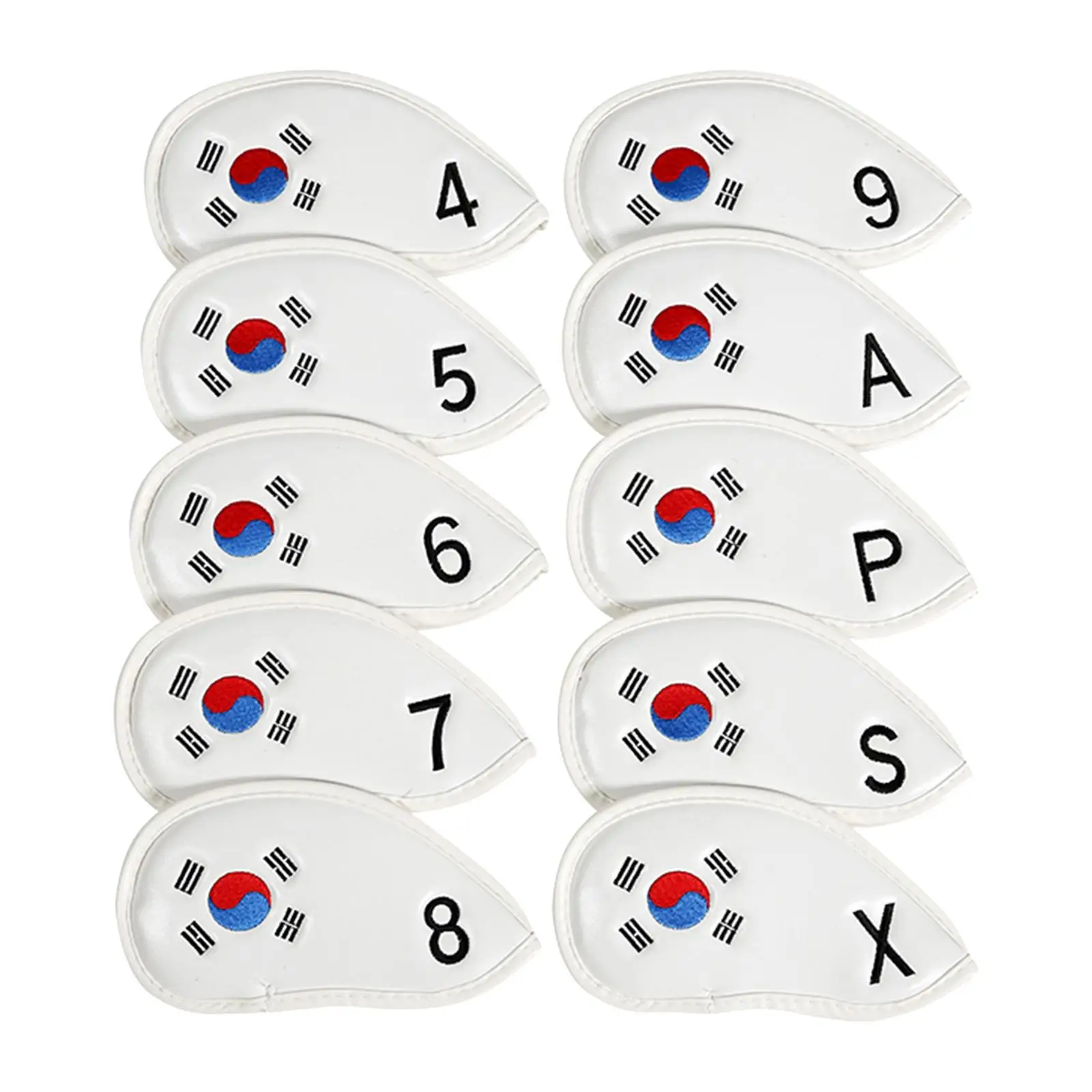 10 Pieces Iron Headcovers for Golf Clubs Scratch Resistant Golfer Accessories with Number Tags Durable Golf Iron Head Protector
10 Pieces Iron Headcovers for Golf Clubs Scratch Resistant Golfer Accessories with Number Tags Durable Golf Iron Head Protector