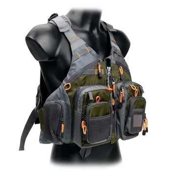 Lure Bag Life Jacket Vest Suit Rock Boat Sea Fishing Multi-Functional Multi-pocket Portable Floating Material Detachable Pesca