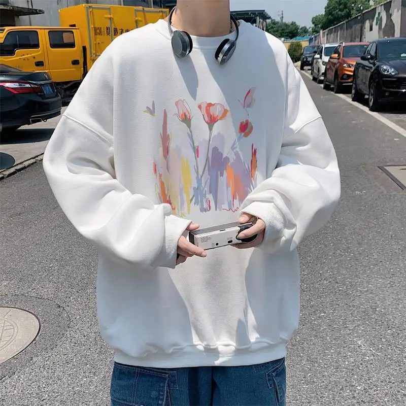 Couple Wear Japanese Printing Large Size 2023 Autumn Wear New Men's Crew Neck Sweater Long Sleeve T-Shirt Student Top
Couple Wear Japanese Printing Large Size 2023 Autumn Wear New Men's Crew Neck Sweater Long Sleeve T-Shirt Student Top