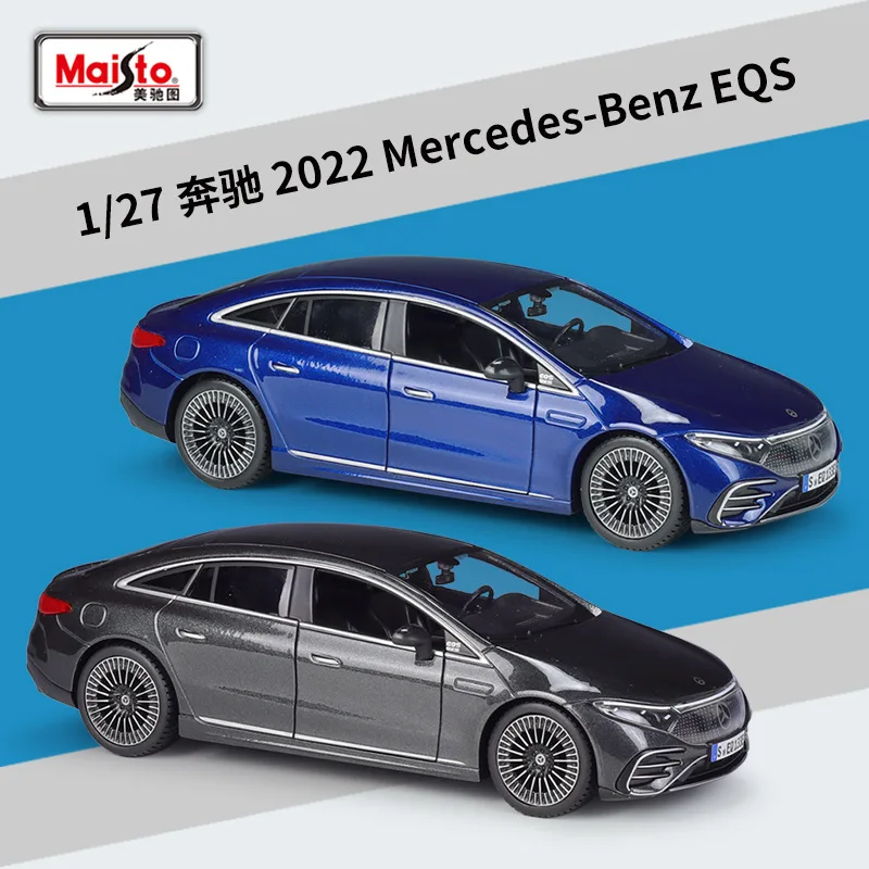 

New 1:27 2022 Mercedes-Benz EQS Cars Models Simulation Alloy Finished Car Model Toy Hobbies Boy Collect Ornaments Birthday Gift