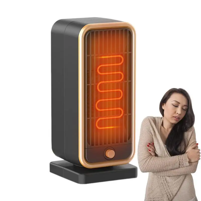 

Electric Heater For Bedroom 500W Small Heaters Indoor Use Silent Quick Heat PTC Ceramic Heater Space Heater Smart Thermostat
