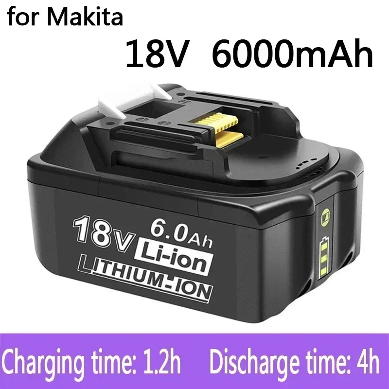100% Original For Makita 18V 6000mAh Rechargeable Power Tools Battery with LED Li-ion Replacement LXT BL1860B BL1860 BL1850
100% Original For Makita 18V 6000mAh Rechargeable Power Tools Battery with LED Li-ion Replacement LXT BL1860B BL1860 BL1850