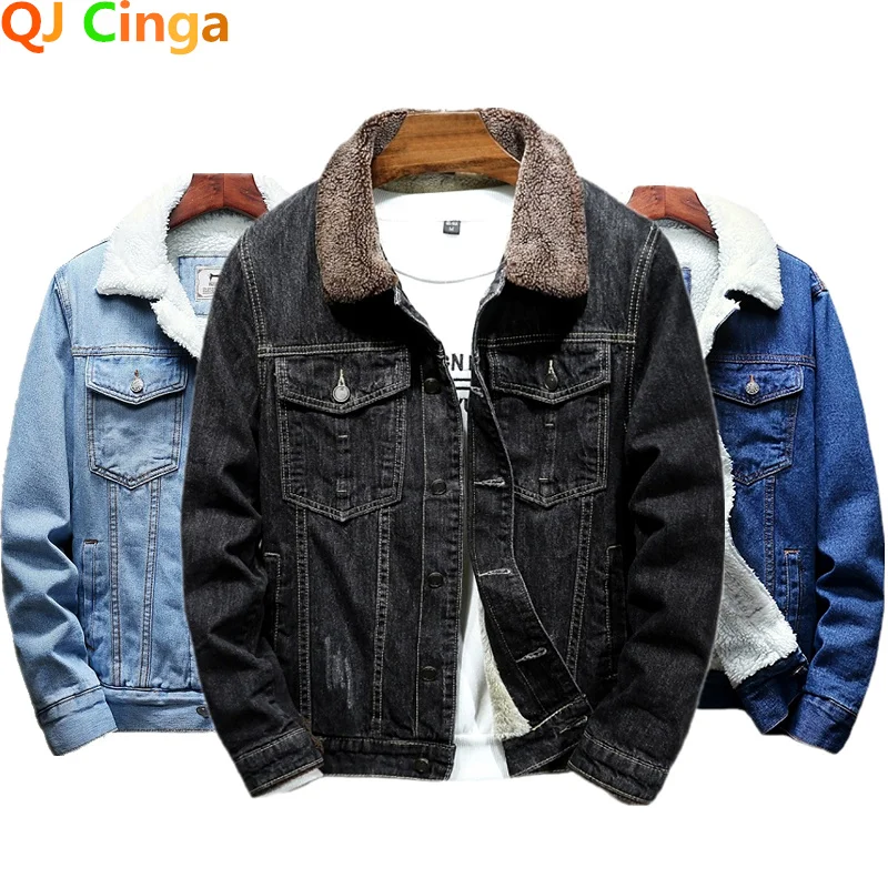 2023 Winter New Thick Warm Fashion Boutique Solid Color Men's Casual Denim Jacket / Male Wool Denim Coat Large Size M-6XL
2023 Winter New Thick Warm Fashion Boutique Solid Color Men's Casual Denim Jacket / Male Wool Denim Coat Large Size M-6XL