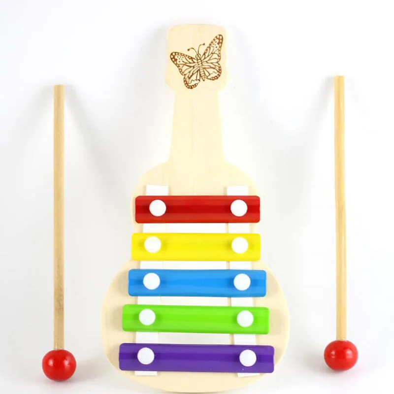 Wooden 5-Note Xylophone Musical Toys Knock Xylophone With Hammer Early Wisdom Development Education Toys
Wooden 5-Note Xylophone Musical Toys Knock Xylophone With Hammer Early Wisdom Development Education Toys