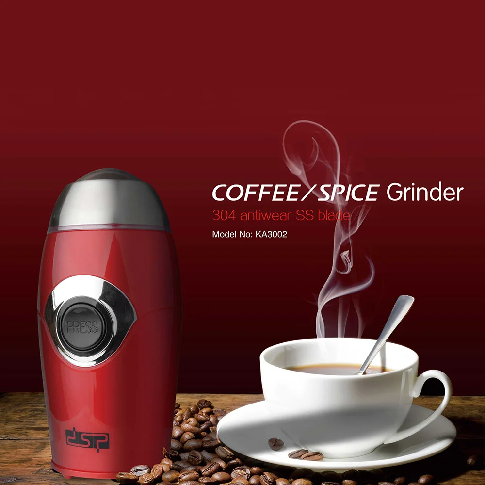 DSP Household Coffee Grinder 200W Power Safety Coffee Bean Grinding Cup Stainless Steel Blade Fully Automatic
DSP Household Coffee Grinder 200W Power Safety Coffee Bean Grinding Cup Stainless Steel Blade Fully Automatic