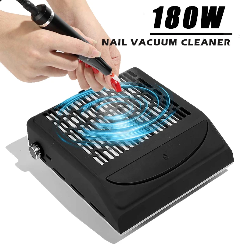 

upgraded Nail Vacuum Cleaner Powerful Professional Nail Dust Collector With Reusable Filter Reduce 98% Dust Nail Salon Equipment