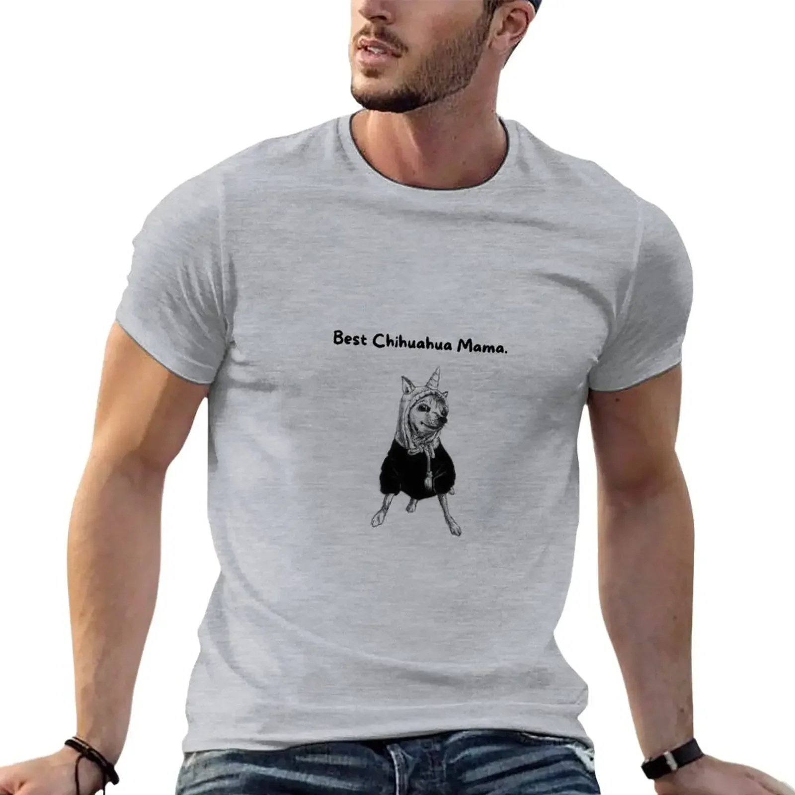 

Chihuahua Mama Cute Unicorn T-Shirt customizeds summer clothes summer tops mens funny t shirts