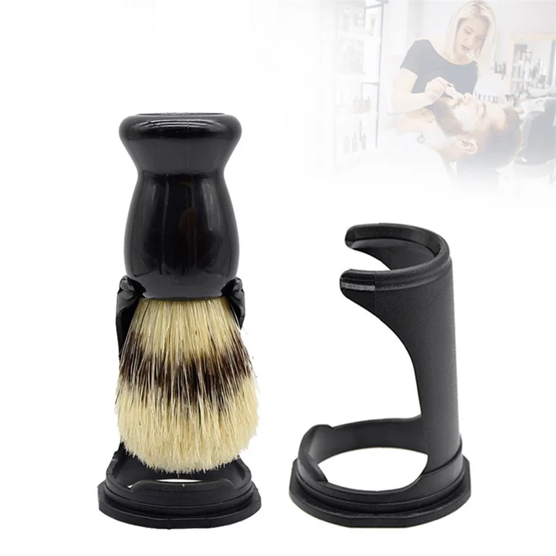 

1/2pcs Beard Men Shaving Brush Holder Set Acrylic Shaving Brush Holder Support Beard Brush Shaving Tool for Mens