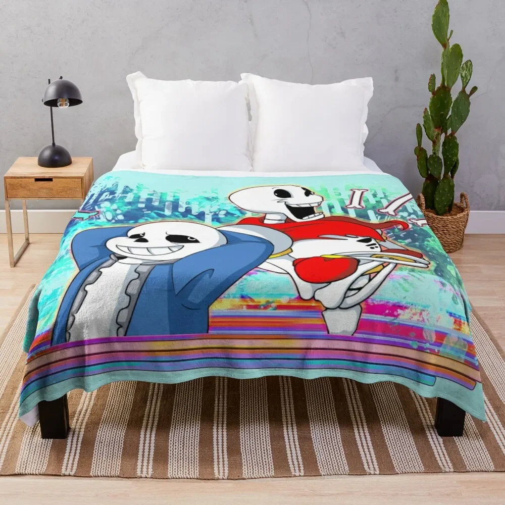 

Skelebros! : Throw Blanket Soft Big Furry Decorative Beds Kid'S Bed covers Blankets