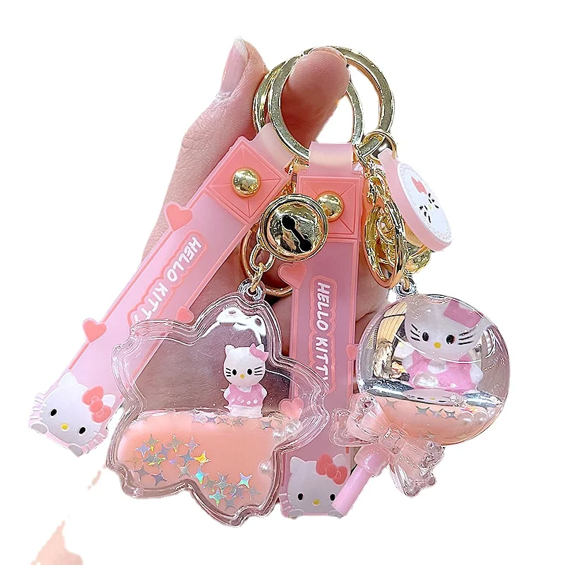 Sanrio Peripheral Hello Kitty New KT Cat Cherry Blossom Keychain Cute Quicksand Lollipop Pendant Creative Gift Jewelry Wholesale
Sanrio Peripheral Hello Kitty New KT Cat Cherry Blossom Keychain Cute Quicksand Lollipop Pendant Creative Gift Jewelry Wholesale