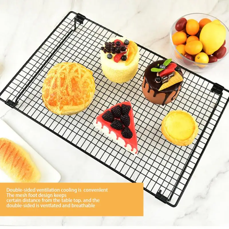 Stainless Steel Multifunctional Wire Grid Cooling Tray Cake Food Rack Oven Kitchen Baking Pizza Bread Barbecue Cookie Holder
Stainless Steel Multifunctional Wire Grid Cooling Tray Cake Food Rack Oven Kitchen Baking Pizza Bread Barbecue Cookie Holder