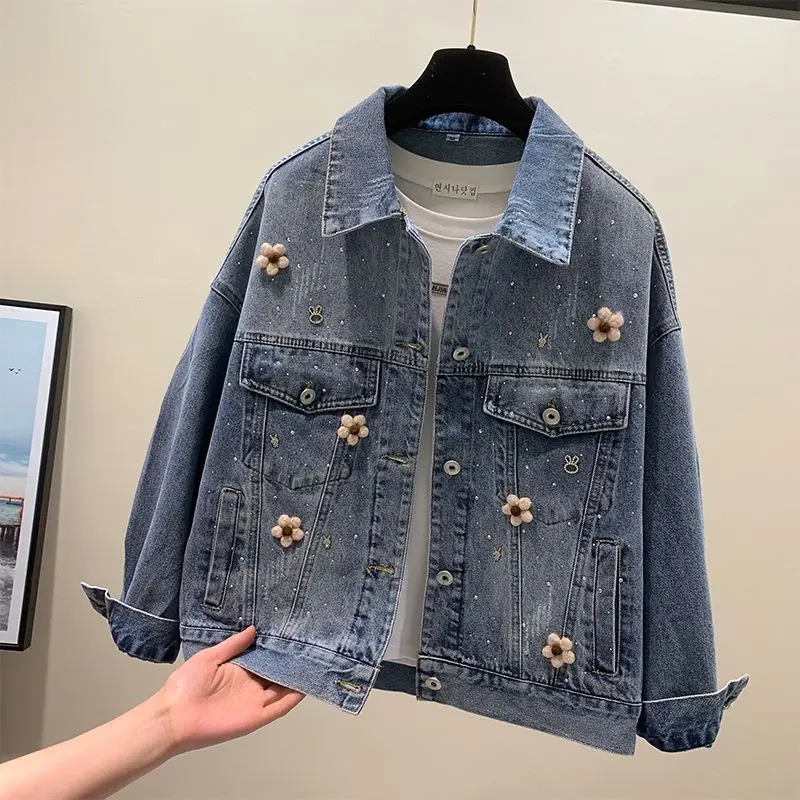 2023 New Spring Cowboy coat female hair flower new retro-hot jeans jacket short-term suit coat 25
2023 New Spring Cowboy coat female hair flower new retro-hot jeans jacket short-term suit coat 25