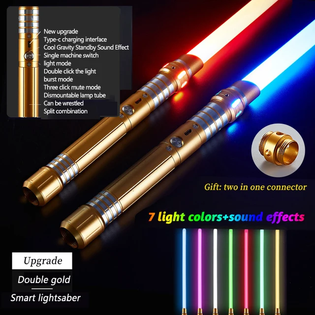 RGB световой меч, металлическая ручка для тяжелых дуэлей, 7 цветов, светодиодная смена, реквизит для косплея, Foc Blaster Laser 78 см, Детский Меч, игрушки 
RGB световой меч, металлическая ручка для тяжелых дуэлей, 7 цветов, светодиодная смена, реквизит для косплея, Foc Blaster Laser 78 см, Детский Меч, игрушки