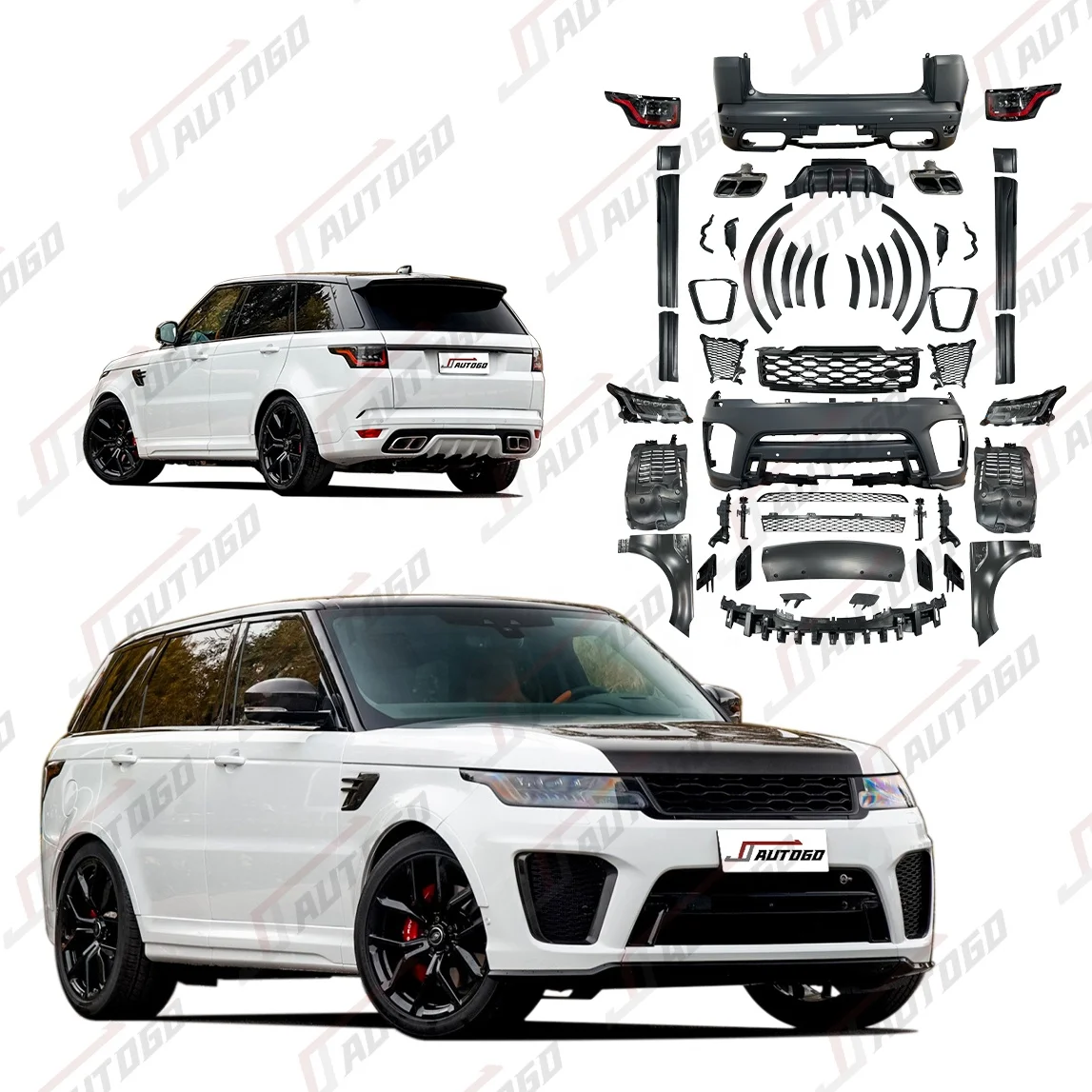 Auto Facelift Refit Body Kit For Land Rover Range Rover Sport 2014-2017 upgrade to Racing 2020 SVR Style Bumper Accessory
Auto Facelift Refit Body Kit For Land Rover Range Rover Sport 2014-2017 upgrade to Racing 2020 SVR Style Bumper Accessory