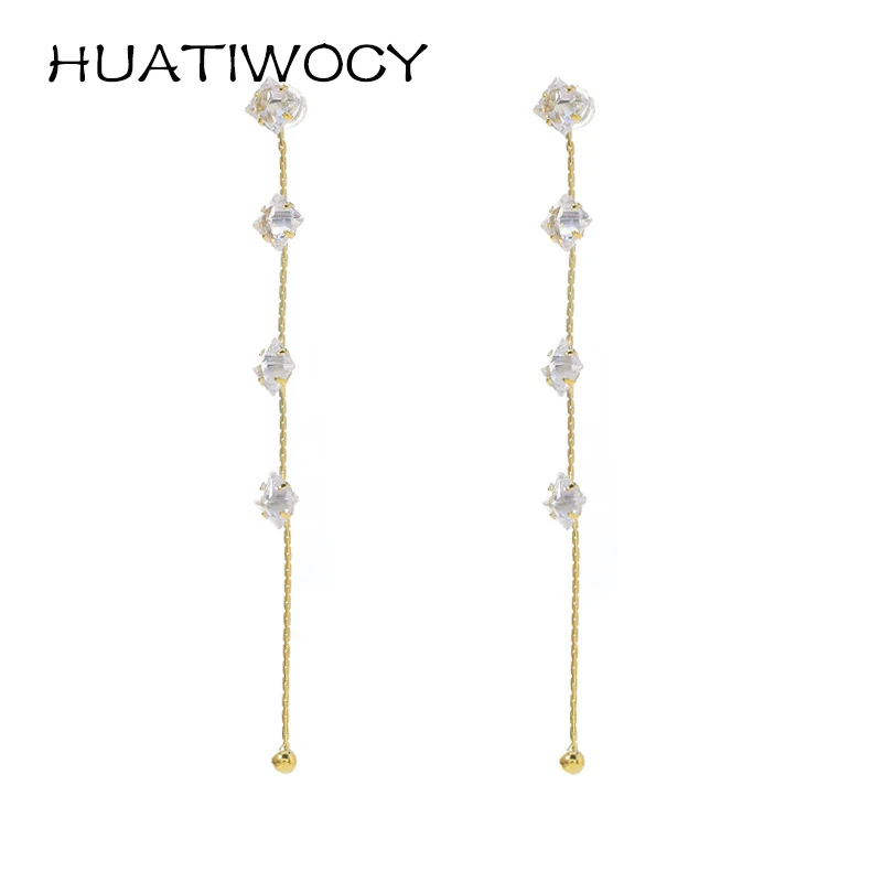 Trendy Women Earrings 925 Silver Jewelry Accessories with Zircon Gemstone Long Style Drop Earring for Wedding Party Promise Gift
Trendy Women Earrings 925 Silver Jewelry Accessories with Zircon Gemstone Long Style Drop Earring for Wedding Party Promise Gift