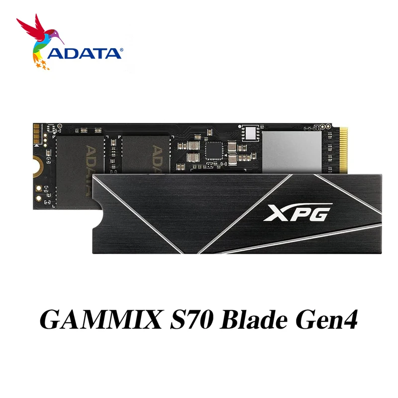 

ADATA XPG GAMMIX S70 Blade 1TB 2TB PCIe Gen4 x4 NVMe 1.4 M.2 2280 Internal Gaming SSD