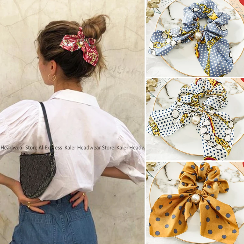 NEW Fashion Pearl Bowknot Hair Scrunchies Women Girls Popular Elastic Hair Band Headwear Hair Ties Ponytail Hold Hair Accessorie
NEW Fashion Pearl Bowknot Hair Scrunchies Women Girls Popular Elastic Hair Band Headwear Hair Ties Ponytail Hold Hair Accessorie