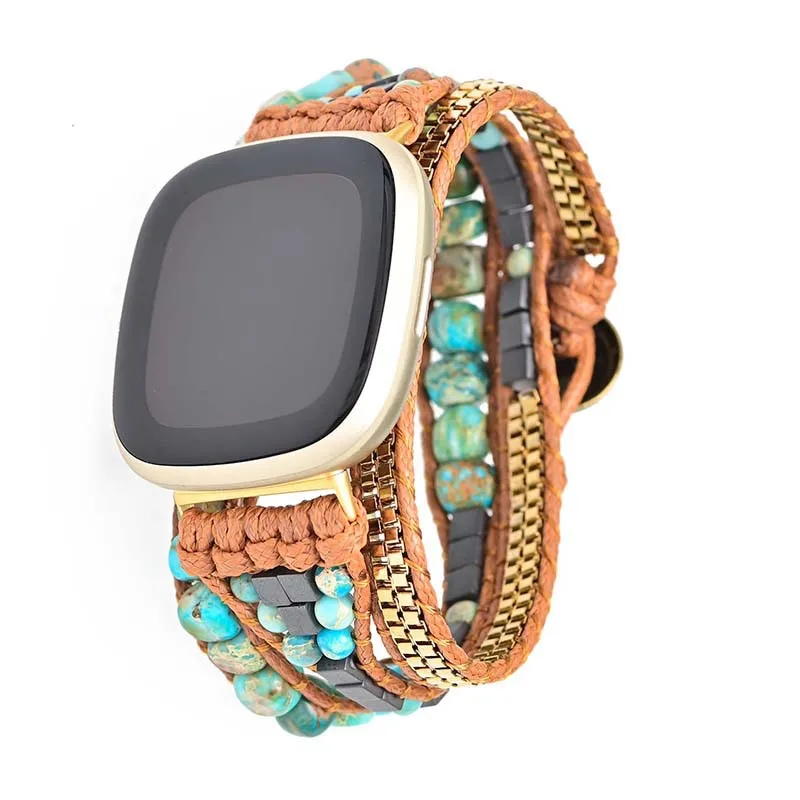 Turquoise Strap for Fitbit Versa 2 3 Band Wristband Versa Lite Sense Vintage Bracelet Women Bohemia Watchband
Turquoise Strap for Fitbit Versa 2 3 Band Wristband Versa Lite Sense Vintage Bracelet Women Bohemia Watchband